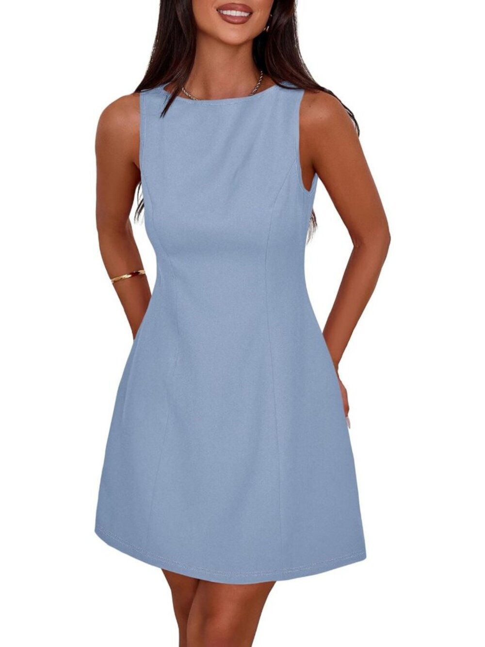 Chic Women's A-Line Mini Dress | Elegant Short Formal Dress for Parties & Events